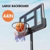 DRINCOSH Basketball Hoop, Portable Basketball Hoop Outdoor, Adjustable Height 4.3-10ft Basketball Goal, 44In Backboard Outdoor Basketball Hoops Goal System view 3