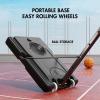DRINCOSH Basketball Hoop, Portable Basketball Hoop Outdoor, Adjustable Height 4.3-10ft Basketball Goal, 44In Backboard Outdoor Basketball Hoops Goal System view 4