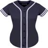 DIGITMON Women's Baseball Softball Jersey Button Down Premium Two-Stripe Sleeve Shirts Uniform GRAPHITEWHITE, Large view 1