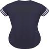 DIGITMON Women's Baseball Softball Jersey Button Down Premium Two-Stripe Sleeve Shirts Uniform GRAPHITEWHITE, Large view 2