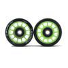 B BREAKFREE 8 Pack 90A Roller Skate Wheels 59mm x 38mm for Indoor Outdoor Skating With Bearings and Mounting Tools- High Rebound Smooth Roll for Quad Skates (green) view 2