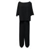 Women's Cotton Linen Two Piece Work Suits Summer Ladies Oversized Tops and Pants Sets Dressy Casual Solid Outfits view 3