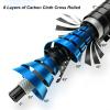 MirOdo Fishing Rod Ultra-Light Ultra-Hard Carbon Telescopic Fishing Rods 4.3M-13M Long Section Hand Pole Sturgeon Rod Mackerel Rod Big Thing Fishing Pole (Color : Blue, Size : 11m) view 2