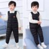 Baby Toddlers Snow Bib Overalls Snowsuit Winter Warm Down Pants Thicken indproof Ski Pants (Black, 18-24 Months) view 2