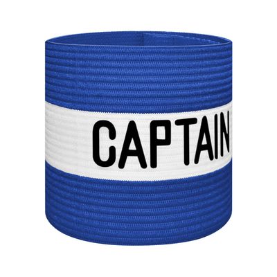 JRINYE Unisex Sport Captain Armband, Adjustable Captain's Armband for Soccer Training Adults & Youths Elastic Captain Arm Band Soccer Sports Accessories - (One Size, Blue)
