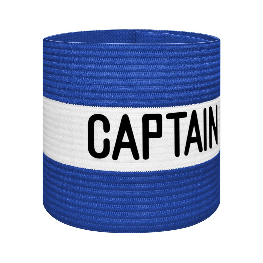JRINYE Unisex Sport Captain Armband, Adjustable Captain's Armband for Soccer Training Adults & Youths Elastic Captain Arm Band Soccer Sports Accessories - (One Size, Blue)