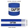 JRINYE Unisex Sport Captain Armband, Adjustable Captain's Armband for Soccer Training Adults & Youths Elastic Captain Arm Band Soccer Sports Accessories - (One Size, Blue) view 2