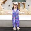 Toddler Snow Pants Baby Boy Winter Warm Clothes Snowsuit Girl Overalls Ski Pants (Purple, 4-5 Years) view 4