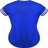 DIGITMON Women's Baseball Softball Jersey Button Down Premium Two-Stripe Sleeve Shirts Uniform ROYALWHITE, Small view 2