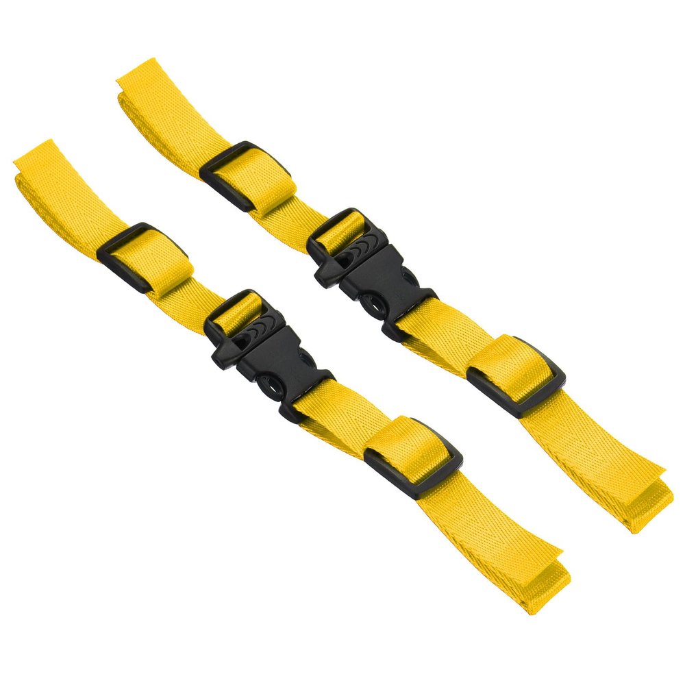PATIKIL Backpack Belt Strap, 2 Pack Nylon Webbing Adjustable Replacement Waist Strap with Quick-Release Buckle for Pack Backpack Luggage Bags, Yellow