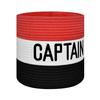 JRINYE Unisex Sport Captain Armband, Adjustable Captain's Armband for Soccer Training Adults & Youths Elastic Captain Arm Band Soccer Sports Accessories - (One Size, Black&Red) view 1