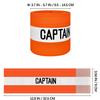 JRINYE Unisex Sport Captain Armband, Adjustable Captain's Armband for Soccer Training Adults & Youths Elastic Captain Arm Band Soccer Sports Accessories - (One Size, Orange) view 2