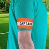 JRINYE Unisex Sport Captain Armband, Adjustable Captain's Armband for Soccer Training Adults & Youths Elastic Captain Arm Band Soccer Sports Accessories - (One Size, Orange) view 4