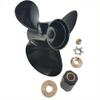 Xspeed Aluminum 3 Blades Outboard Propeller with Interchangeable Hub Kits for 4-3/4" Gearcase Honda Engine 115-250hp/115hp and Up,15 Spline Tooth,RH(16x18 1/2) view 2