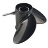Xspeed Aluminum 3 Blades Outboard Propeller with Interchangeable Hub Kits for 4-3/4" Gearcase Honda Engine 115-250hp/115hp and Up,15 Spline Tooth,RH(16x20) view 3