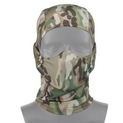 AOUTACC Balaclava Airsoft Mask,Style Tactical Airsoft Full Face Protective Hood,Silicone Mask for Outdoor/Airsoft/Hunting/Paintball/Cycling-Camouflage