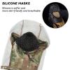AOUTACC Balaclava Airsoft Mask,Style Tactical Airsoft Full Face Protective Hood,Silicone Mask for Outdoor/Airsoft/Hunting/Paintball/Cycling-Camouflage view 4