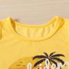 Layettes for Newborns Boy Kids Toddler Boys Girls Clothes Beach Casual Sleeveless Prints Vest (Yellow, 18-24 Months) view 4
