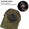 AOUTACC Balaclava Airsoft Mask, Style Airsoft Full Face Protective Mask,Silicone Masks for Airsoft/Cycling-Green view 4