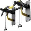 Pull Up Bar Home Gym Exercise Equipment Pull-Up Bar Multi Grip Wall Mounted Chin Up Bar With Non-slip Handles Resistance Rope Home Fitness Equipment For Home Gym 330 LB Weight Capacity ( Color : Yello view 1
