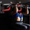Pull Up Bar Home Gym Exercise Equipment Pull-Up Bar Multi Grip Wall Mounted Chin Up Bar With Non-slip Handles Resistance Rope Home Fitness Equipment For Home Gym 330 LB Weight Capacity ( Color : Yello view 2