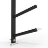 Katzowen Wall Mount Organizer Stand Black Yoga Mat Storage Rack Shelf, for Pilates Exercise Mats/Foam Rollers/Resistance Bands, Up to 6 Inch Diameter (Size : 2-Tier) view 3