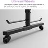 Katzowen Extra Large Rolling Yoga Mat Storage Cart with Wheels, Black Foam Rollers Rack for Gym Studio Office Fitness Room, Metal Yoga Mat Display Stand view 4