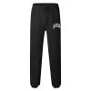 Men's Sweatpants Printed Joggers Drawstring Pocket Pants Tapered Elastic Waist Athletic Run Work Comfort Active Pants Black view 2