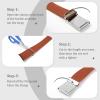 AWAYTR Boys Canvas Web Belts - Adjustable School Uniform Youth Belt Kids Golf Belt with Silver Flip-Top Buckle (90cm,Brown) view 3