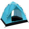 Outdoor Camping Tent, 2/3/4/5/6 Person Dome Tent with Easy Setup, Full Automatic, Sun and Rain Proof (220 * 140 * 125cm, Beige) view 1