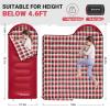 KingCamp 45F Kids Sleeping Bag, Lightweight Waterproof & Compact Flannel Sleeping Bags Cold Weather & Warm Youth Essentials Gear Accessories for Camping, Fits 10-12 Children up to 4'7"-5'5" Tall view 2