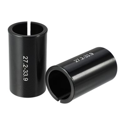 X AUTOHAUX 2 Pcs 27.2mm to 33.9mm Bicycle Bike Seat Post Tube Adapter Seatpost Reducing Sleeve Adapter Aluminium Alloy Black