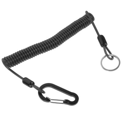 Toddmomy Fishing Lanyard Coiled Spring Tether for Outdoor Tools Automatic Retractable Safety Rope for Fishing Rods Pliers and Kayaks Heavy-duty Portable Design