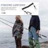 Toddmomy Fishing Lanyard Coiled Spring Tether for Outdoor Tools Automatic Retractable Safety Rope for Fishing Rods Pliers and Kayaks Heavy-duty Portable Design view 4