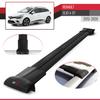 apline Compatible with Renault Clio 4 ST 2013-2020 Fly Model Car Roof Rack Cross Bar Black Aluminium 3 Bars view 3