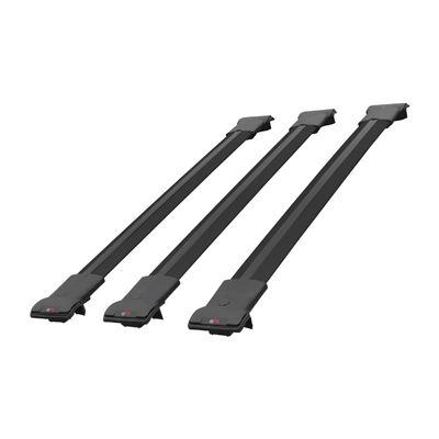 apline Compatible with Citroen Berlingo 3 (K9) 2019-2022 Fly Model Car Roof Rack Cross Bar Black Aluminium 3 Bars