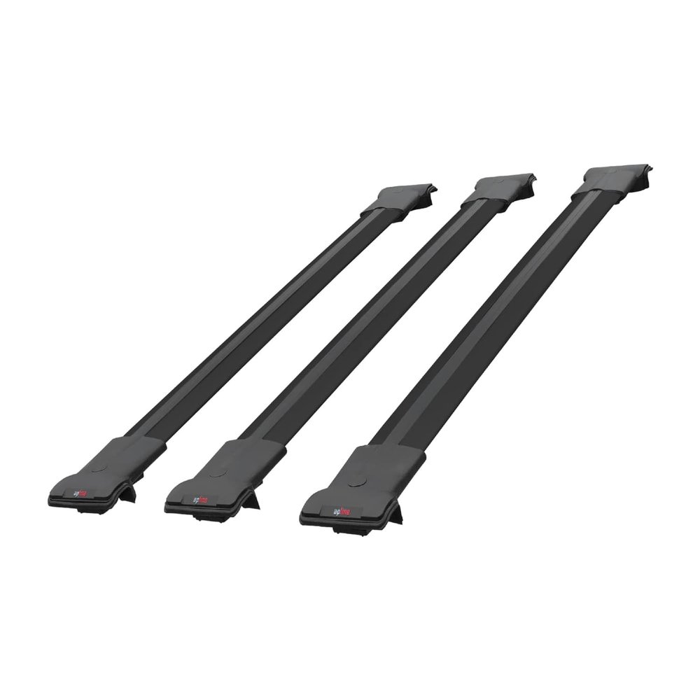 apline Compatible with Citroen Berlingo 3 (K9) 2019-2022 Fly Model Car Roof Rack Cross Bar Black Aluminium 3 Bars