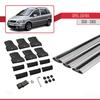 apline Compatible with Opel Zafira A (T98) 2001-2005 Fly Model Car Roof Rack Cross Bar Grey Aluminium 3 Bars view 4