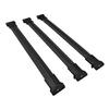 apline Compatible with Skoda Yeti 2009-2017 Fly Model Car Roof Rack Cross Bar Black Aluminium 3 Bars view 1