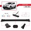 apline Compatible with Toyota RAV4 IV (XA40) Pre-Facelift 2013-2015 Fly Model Car Roof Rack Cross Bar Black Aluminium 3 Bars view 3