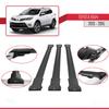 apline Compatible with Toyota RAV4 IV (XA40) Pre-Facelift 2013-2015 Fly Model Car Roof Rack Cross Bar Black Aluminium 3 Bars view 4