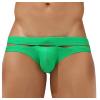Ctreela Personalized Bikini Undies for Men Low Rise Sexy Cut Out Briefs Micro Bikinis Swim Briefs Hollow Out Underwear Green view 1