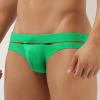Ctreela Personalized Bikini Undies for Men Low Rise Sexy Cut Out Briefs Micro Bikinis Swim Briefs Hollow Out Underwear Green view 3