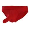 Ctreela Men's Elephant Nose Hip Briefs Lingerie for Straight Men One Piece Smooth Bulge Pouch Underwear Bikini Underpants Red view 1