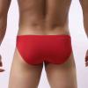 Ctreela Men's Elephant Nose Hip Briefs Lingerie for Straight Men One Piece Smooth Bulge Pouch Underwear Bikini Underpants Red view 3