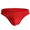 Ctreela Men's Elephant Nose Hip Briefs Lingerie for Straight Men One Piece Smooth Bulge Pouch Underwear Bikini Underpants Red view 4