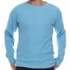 JMR Mens Thermal Shirt Long Sleeve - Heavyweight 100% Cotton Waffle Weave Top, Warm Breathable Base Layer or Standalone Cold Weather Essential (Sky Blue) view 1