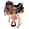 Western Barrel Racing Trail Equestrian Horse Saddle Tack Headstall Breast Collar REINS Seat 10" to 19" ME-WLS-138 (10" Seat) view 1
