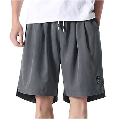 Men Athletic Shorts Long Mens Casual Shorts Comfortable Outdoor Sports Gym Workout Shorts 5" Inseam Lightweight Basic Shorts With Pockets 3xl Mens Shorts Gray 5X