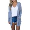 Cardigans for Women Thin Summer Beach Cardigan Lightweight Cover Ups Solid Open Front Cardigans Outwear with Pockets Grey view 1